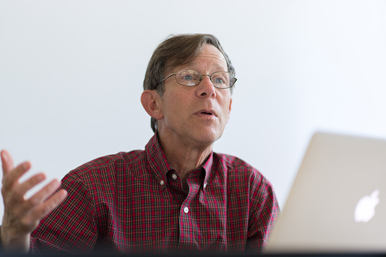David Finkelor at computer