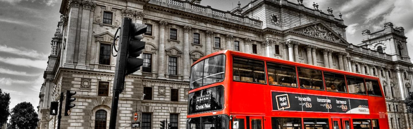 London red double-decker bus