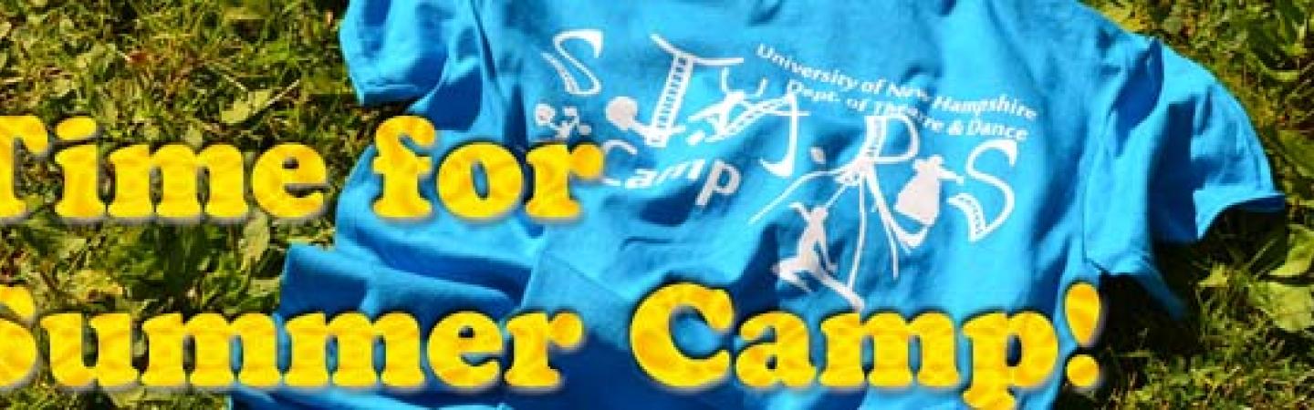 STARS Camp Shirt on Grass- Time for Summer Camp