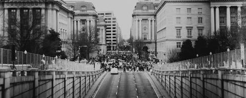 Black and white march