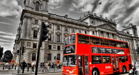 London red double-decker bus