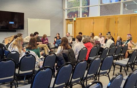 Professors Jen Spindel and Will Smiley host a discussion on the Russo-Ukraine War at the Citizenship Summit