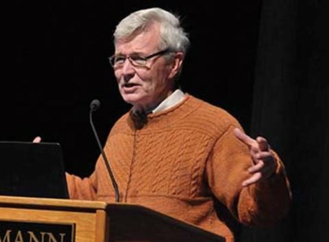 photo of Bruce Alexander lecturing