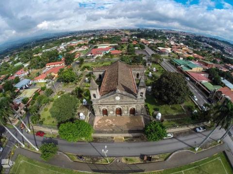 Costa Rica San Joaquin de Flores church