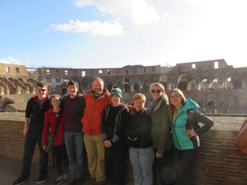 Rome study abroad students