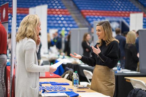 employer at career fair