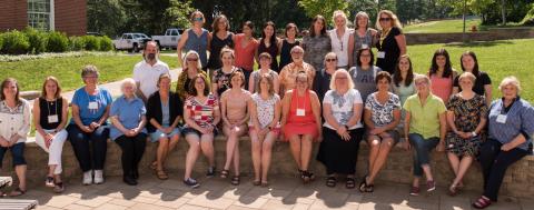 Summer Institute group outdoors on campus