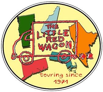 The Little Red Wagon tour circle with New England states
