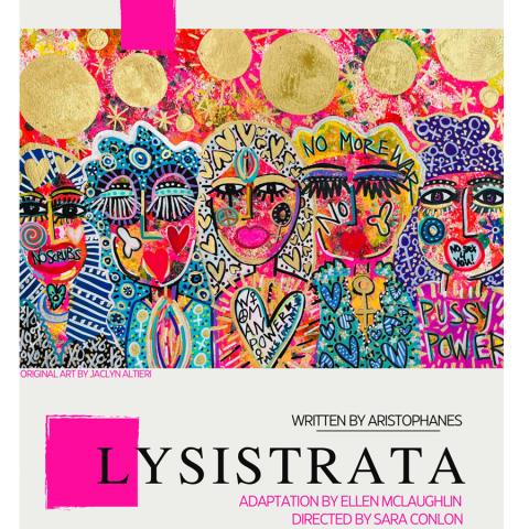 Promotional graphic for Lysistrata