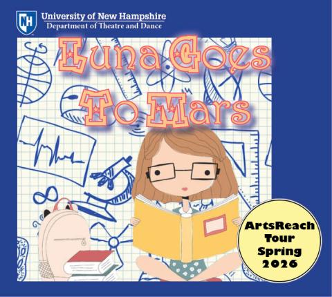 Promotional graphic for the play Luna Goes to Mars