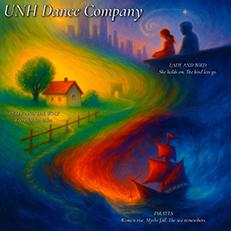 Promotional graphic for the 2026 UNH Dance Company Concert