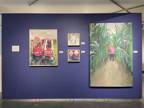 View of BFA 2025 exhibition at the UNH Gallery of Art