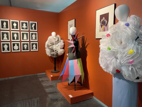 View of BFA 2025 exhibition at the UNH Gallery of Art