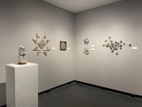 View of BFA 2025 exhibition at the UNH Gallery of Art