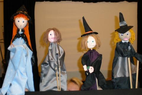 group of puppets