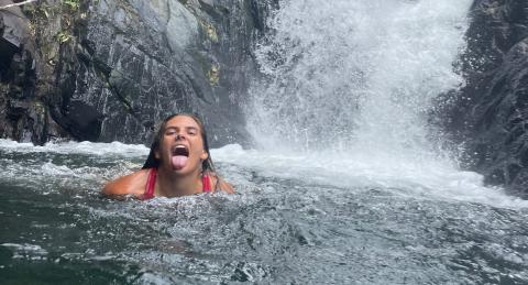 woman in water