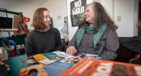 Darby O’Neil with Jeanne Sokolowski, director, Office of National Fellowships