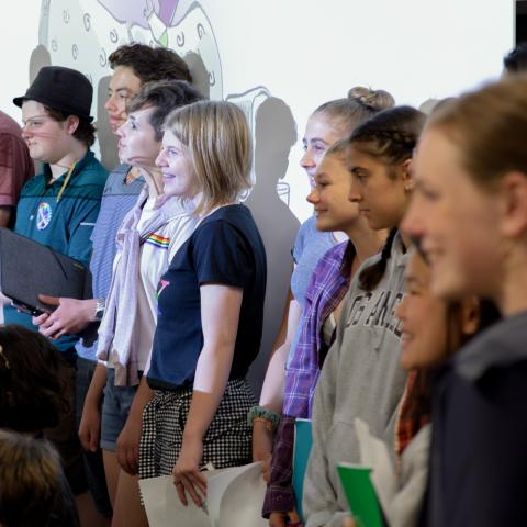 Writers Academy Students in the classroom