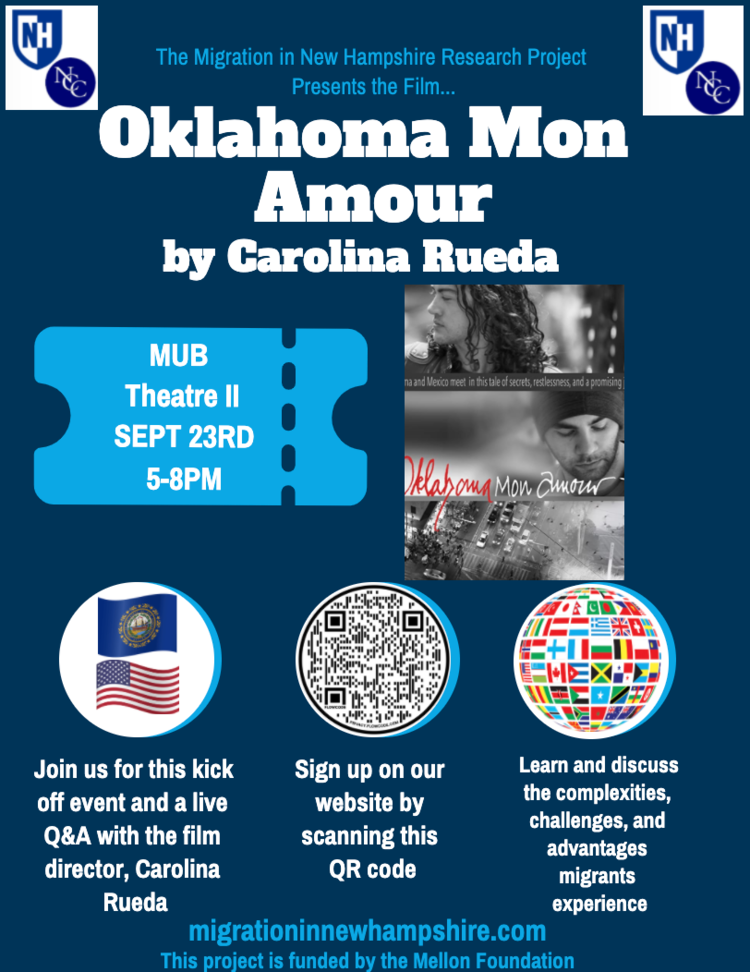 Migration in NH Research Project Kickoff: Oklahoma Mon Amour Screening image.