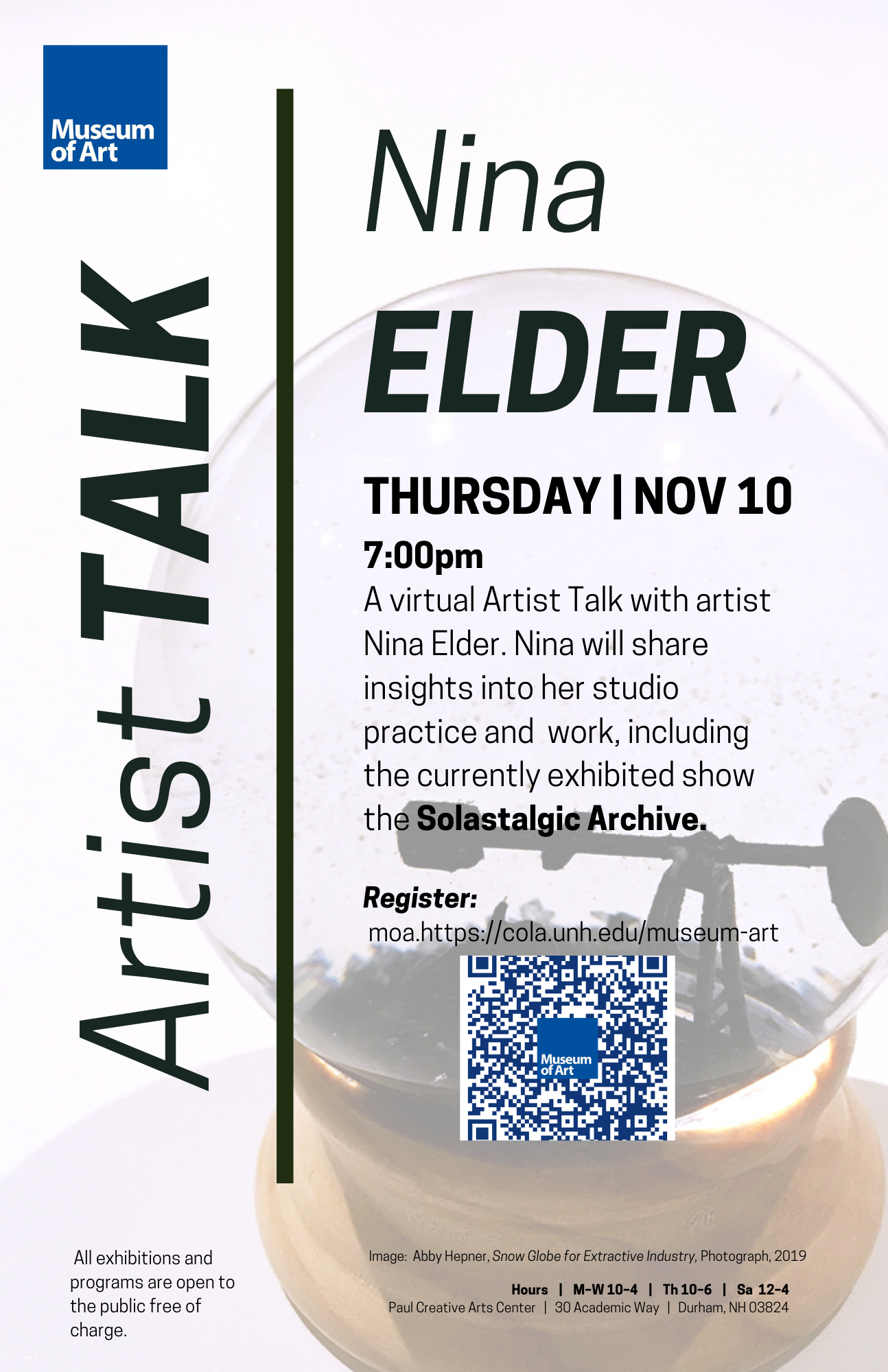 Artist Talk: Nina Elder  image.