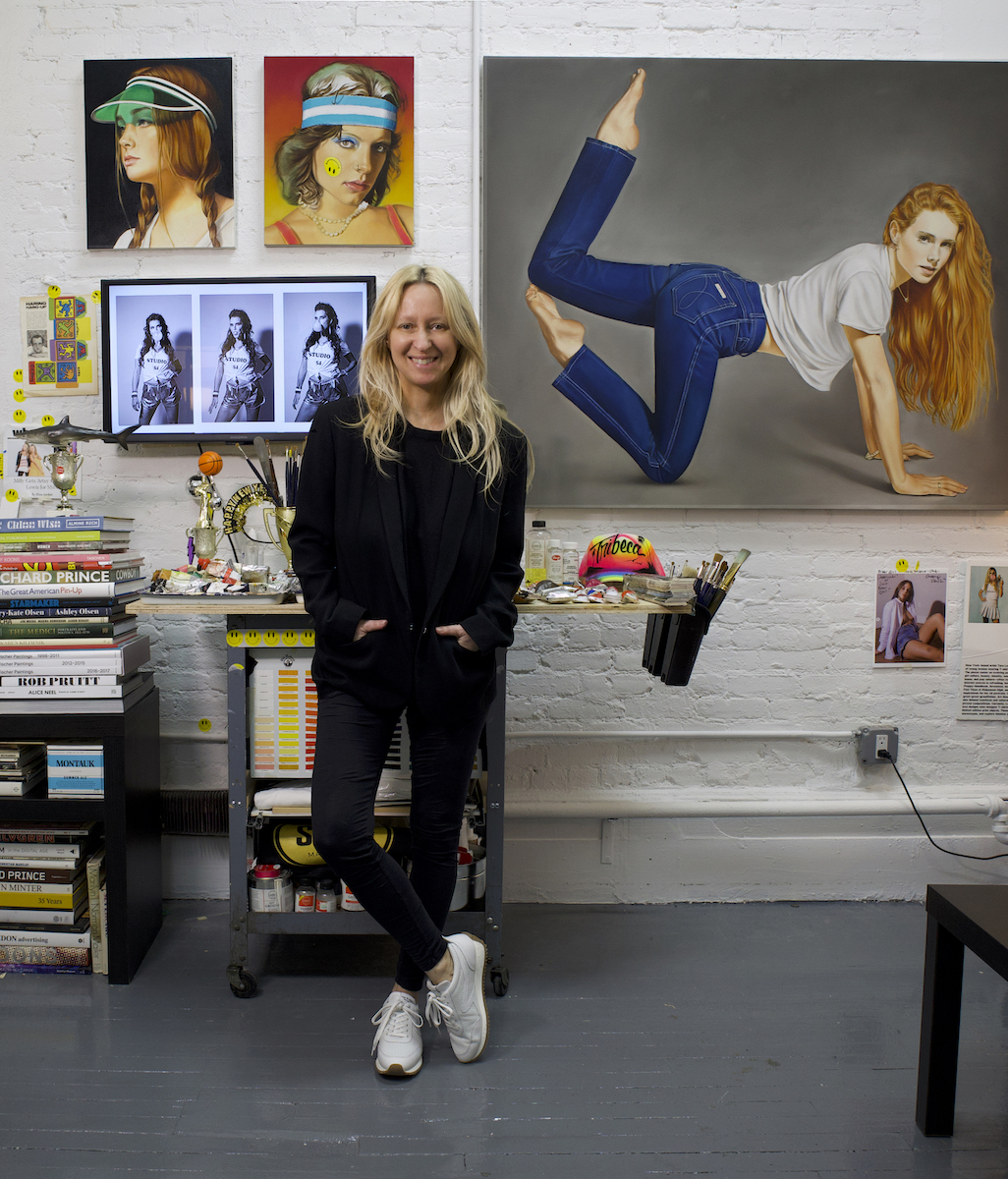 Tara in Tribeca Studio w Paintings.jpg